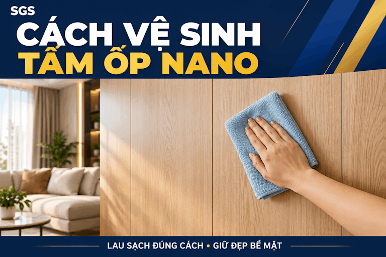 Cách vệ sinh tấm ốp Nano: Lau sạch, tránh hỏng mặt