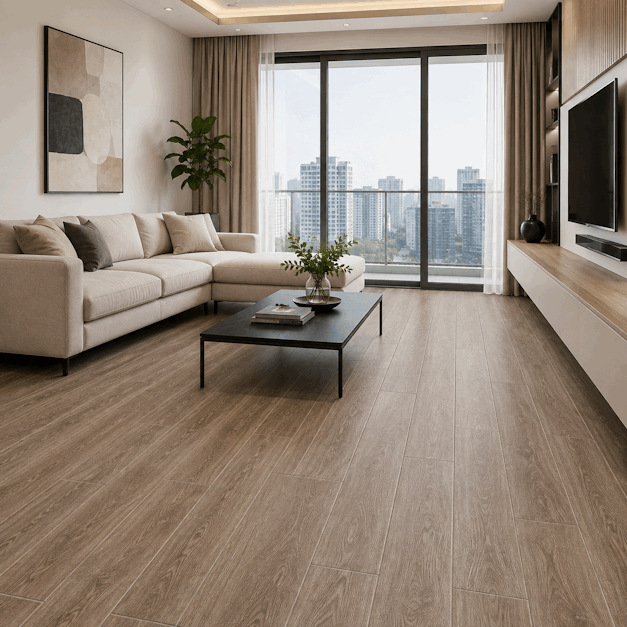 công trình Sàn Nhựa Hèm Khóa SPC 5mm SG 1014