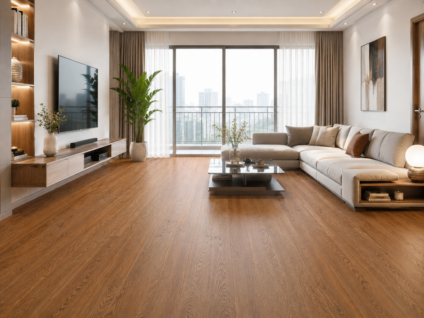 công trình Sàn Nhựa Hèm Khóa 8mm SG PLUS-806