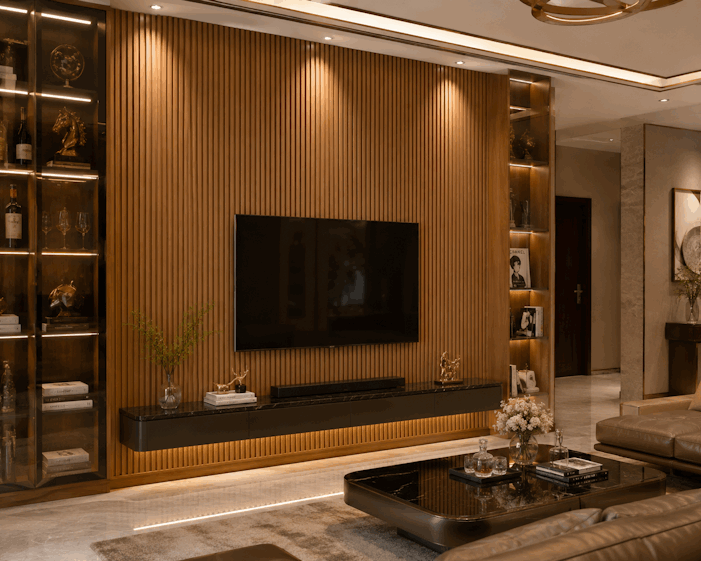 Tấm Ốp Lam 4 Sóng Cao SG-05 ốp phòng khách