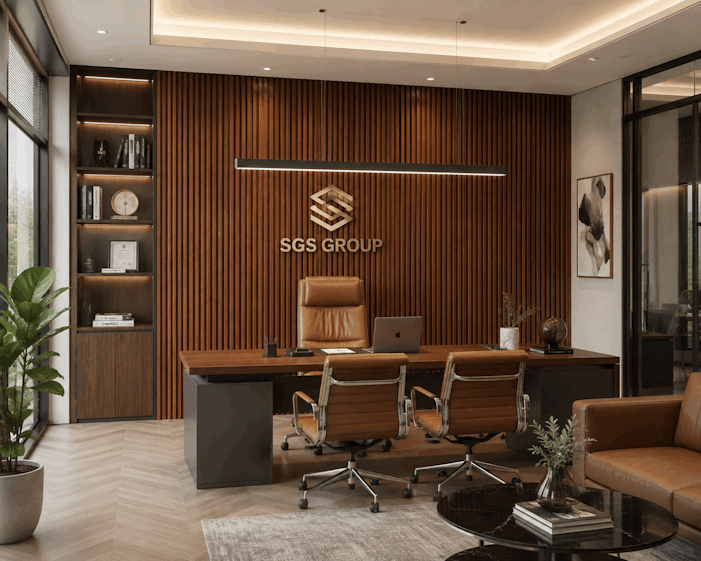 Tấm Ốp Lam 4 Sóng Thấp SG-01 ốp tường văn phòng