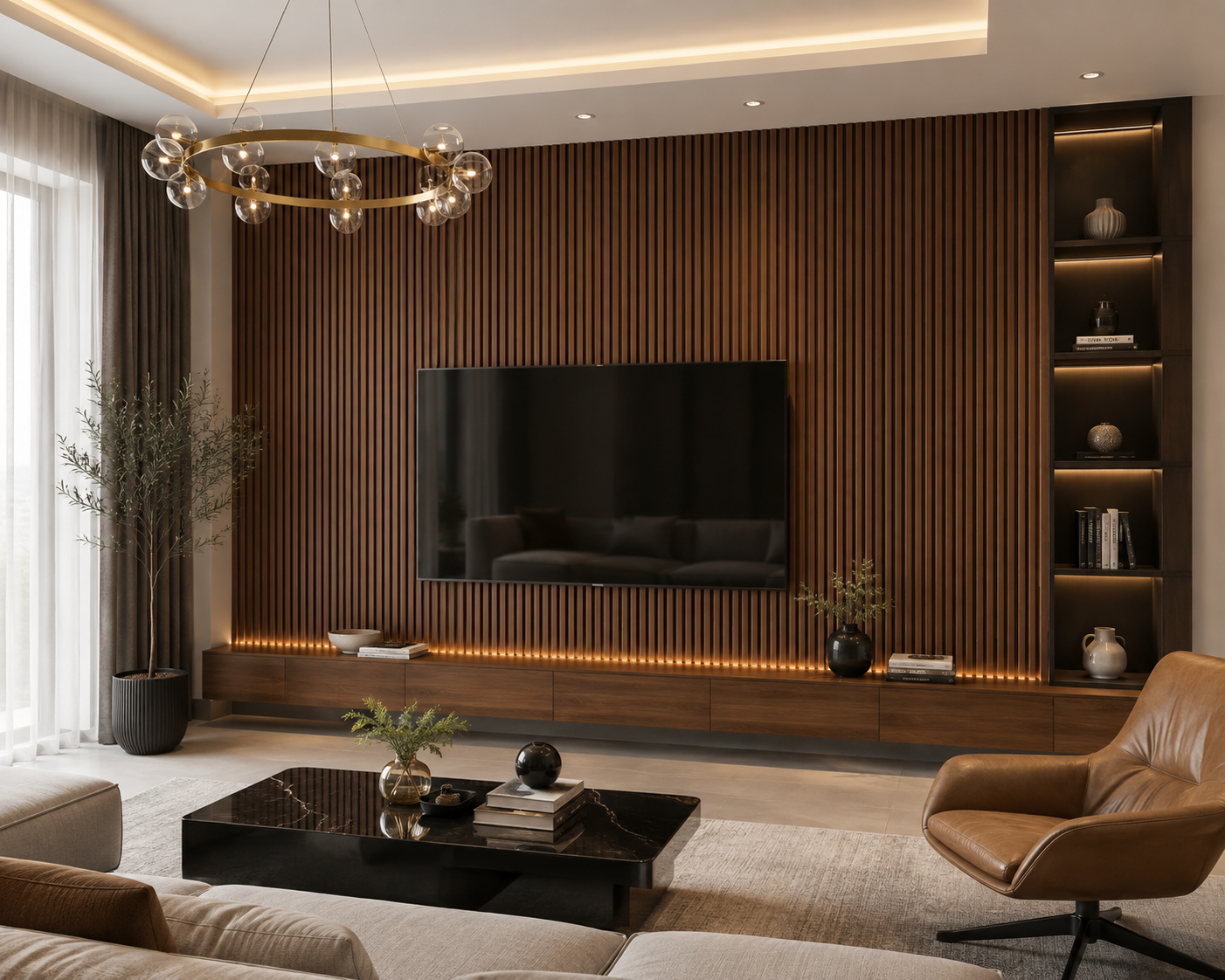 Tấm Ốp Lam 4 Sóng Thấp SG-02 ốp phòng khách