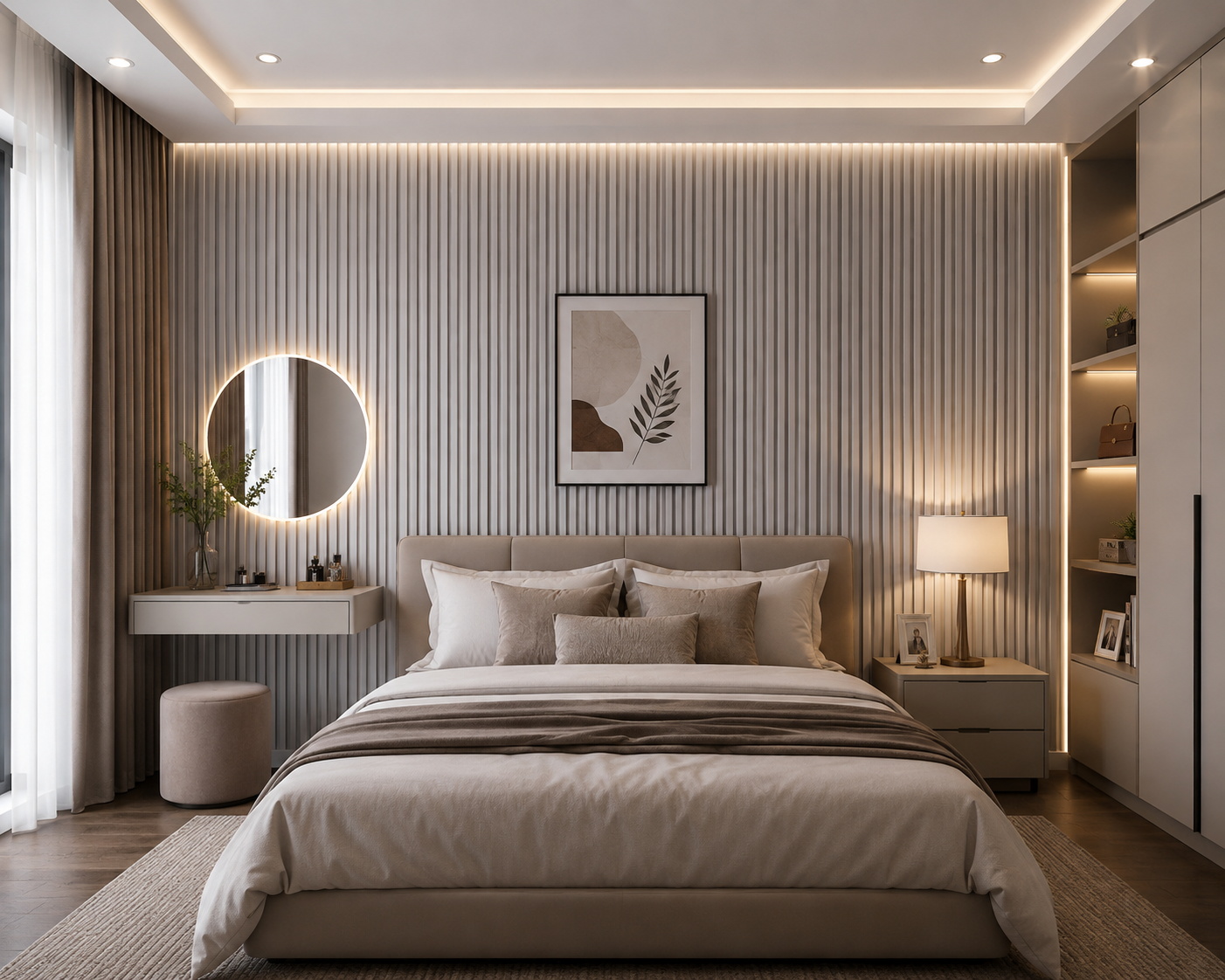 Tấm Ốp Lam 4 Sóng Thấp SG-06 ốp phòng ngủ