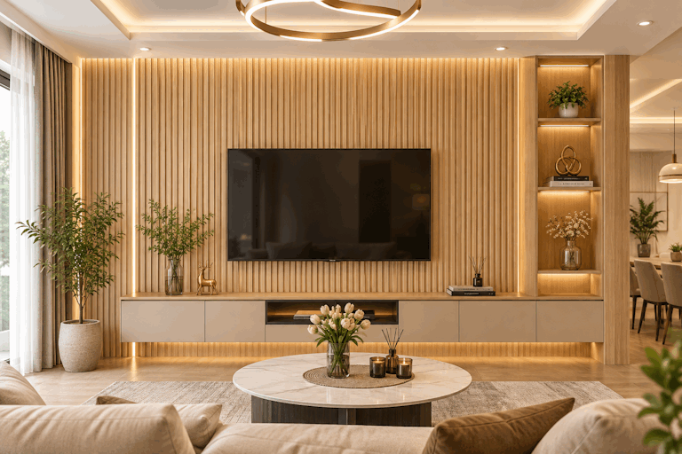 Tấm Ốp Lam 4 Sóng Thấp SG-07 ốp phòng khách