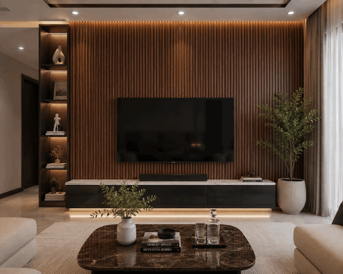 Tấm Ốp Lam 4 Sóng Thấp SG-09 ốp phòng khách
