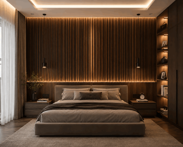 Tấm Ốp Lam 4 Sóng Thấp SG-21 ốp phòng ngủ