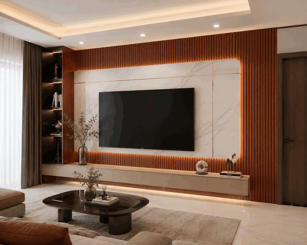 Tấm Ốp Lam 5 Sóng Thấp SG-01 ốp phòng khách