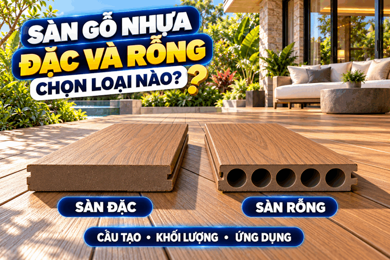 Sàn gỗ nhựa đặc và rỗng: Nên chọn loại nào?&nbsp;