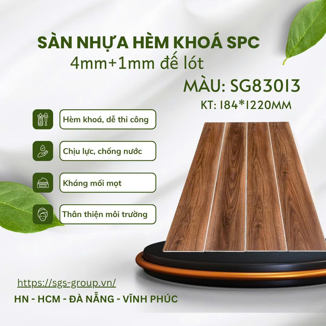 Sàn Nhựa Hèm Khóa 5mm SG 83013