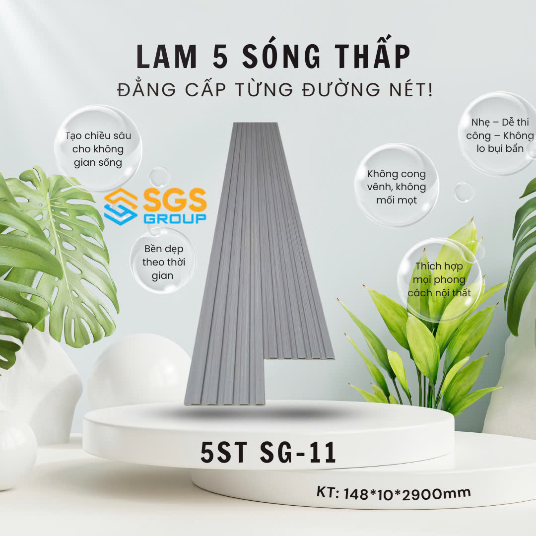 Tấm Ốp Lam 5 Sóng Thấp SG-11