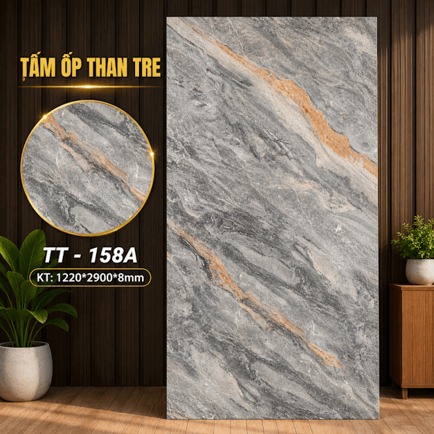 Tấm ốp than tre TT-158A