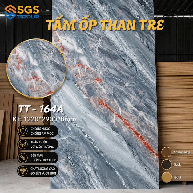 Tấm ốp than tre TT-164A