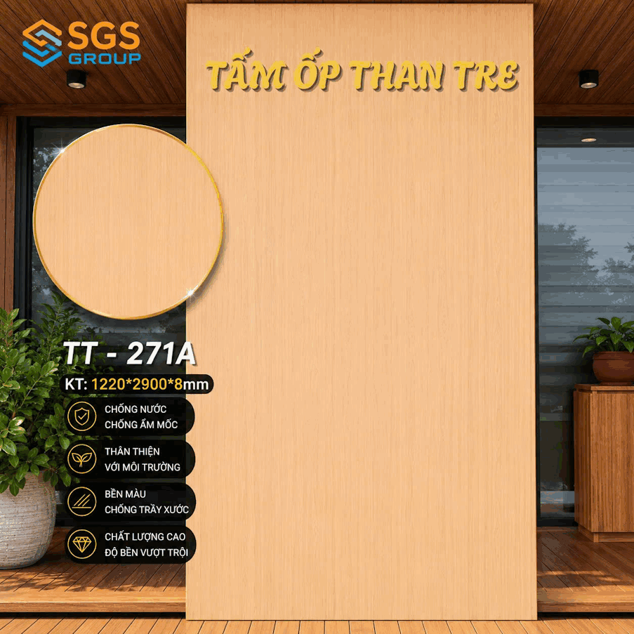 Tấm ốp than tre TT-271A