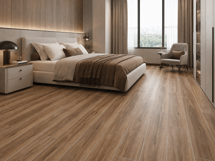 Sàn Nhựa Hèm Khóa 5mm SG 6259 ốp phòng ngủ