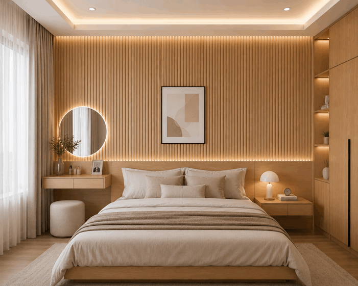 Tấm Ốp Lam 4 Sóng Thấp SG-07 ốp phòng ngủ