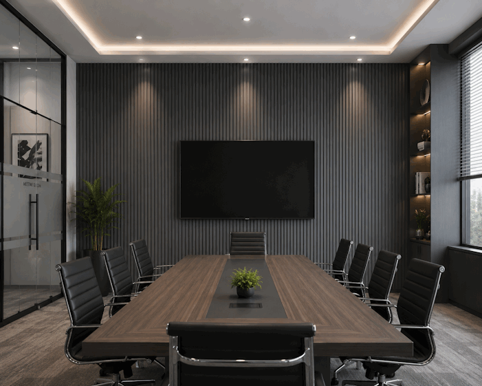 Tấm ốp lam 3 sóng thấp SG-20 ốp tường phòng họp