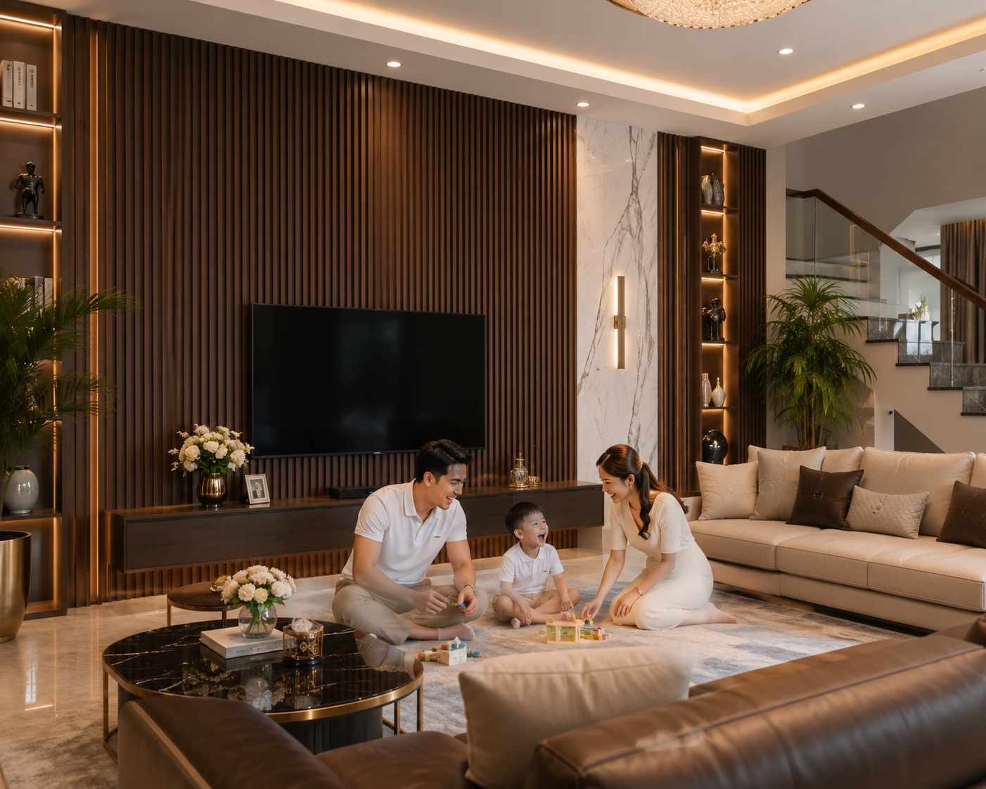 công trình Tấm ốp lam 3 sóng thấp SG-21
