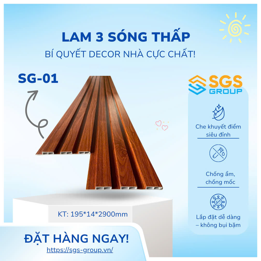 Tấm ốp lam 3 sóng thấp SG-01