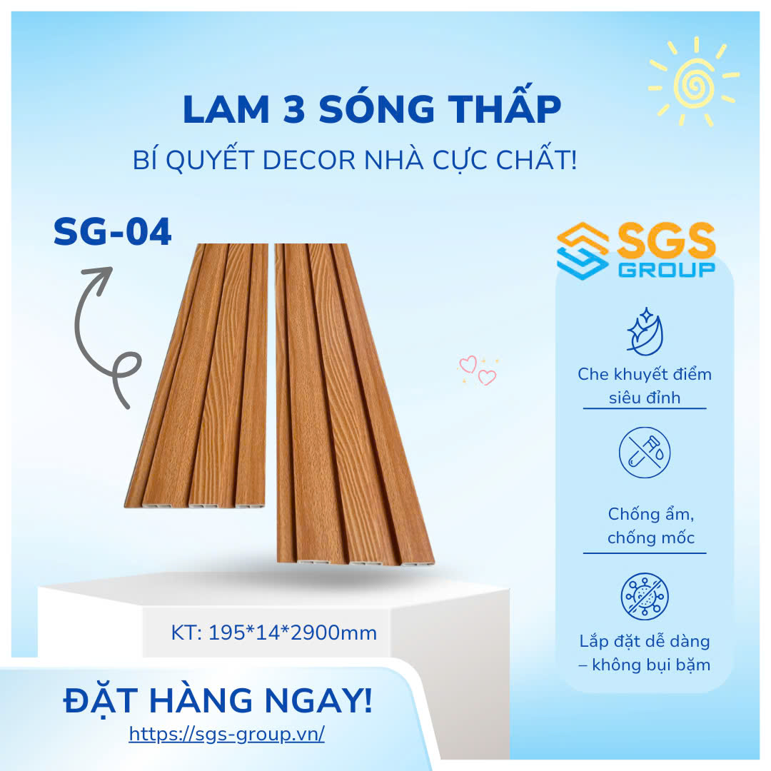 Tấm ốp lam 3 sóng thấp SG-04