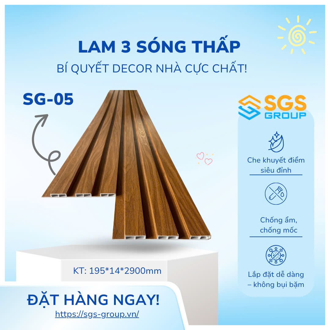 Tấm ốp lam 3 sóng thấp SG-05
