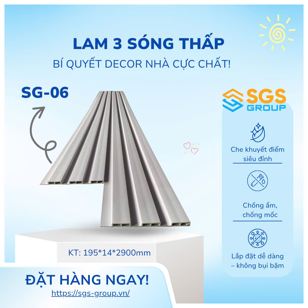 Tấm ốp lam 3 sóng thấp SG-06