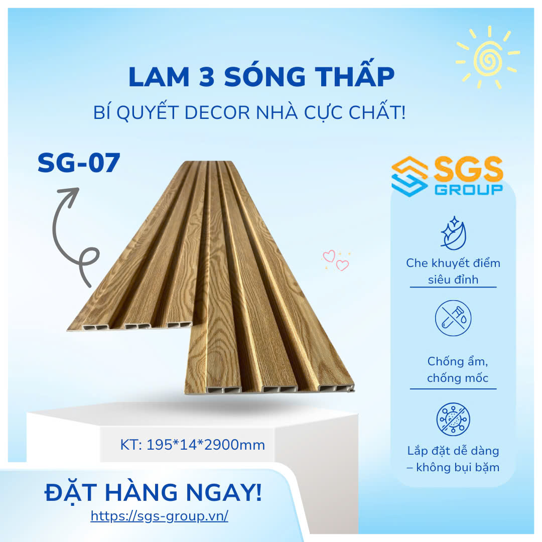 Tấm ốp lam 3 sóng thấp SG-07
