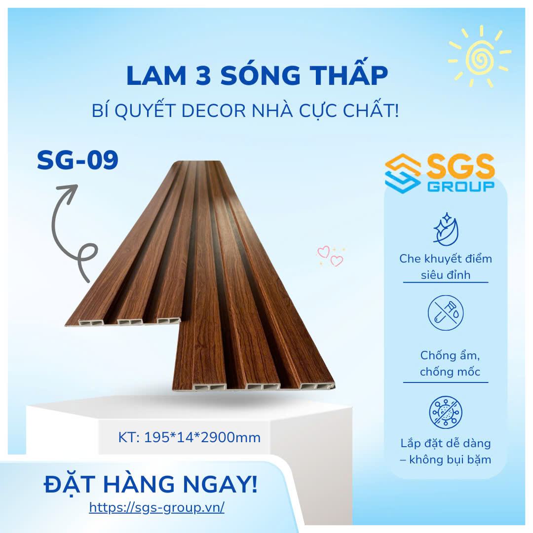 Tấm ốp lam 3 sóng thấp SG-09