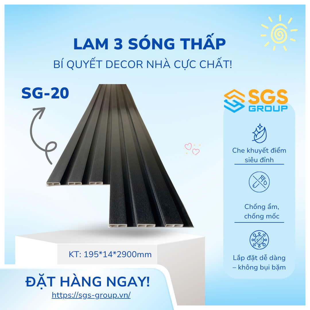 Tấm ốp lam 3 sóng thấp SG-20