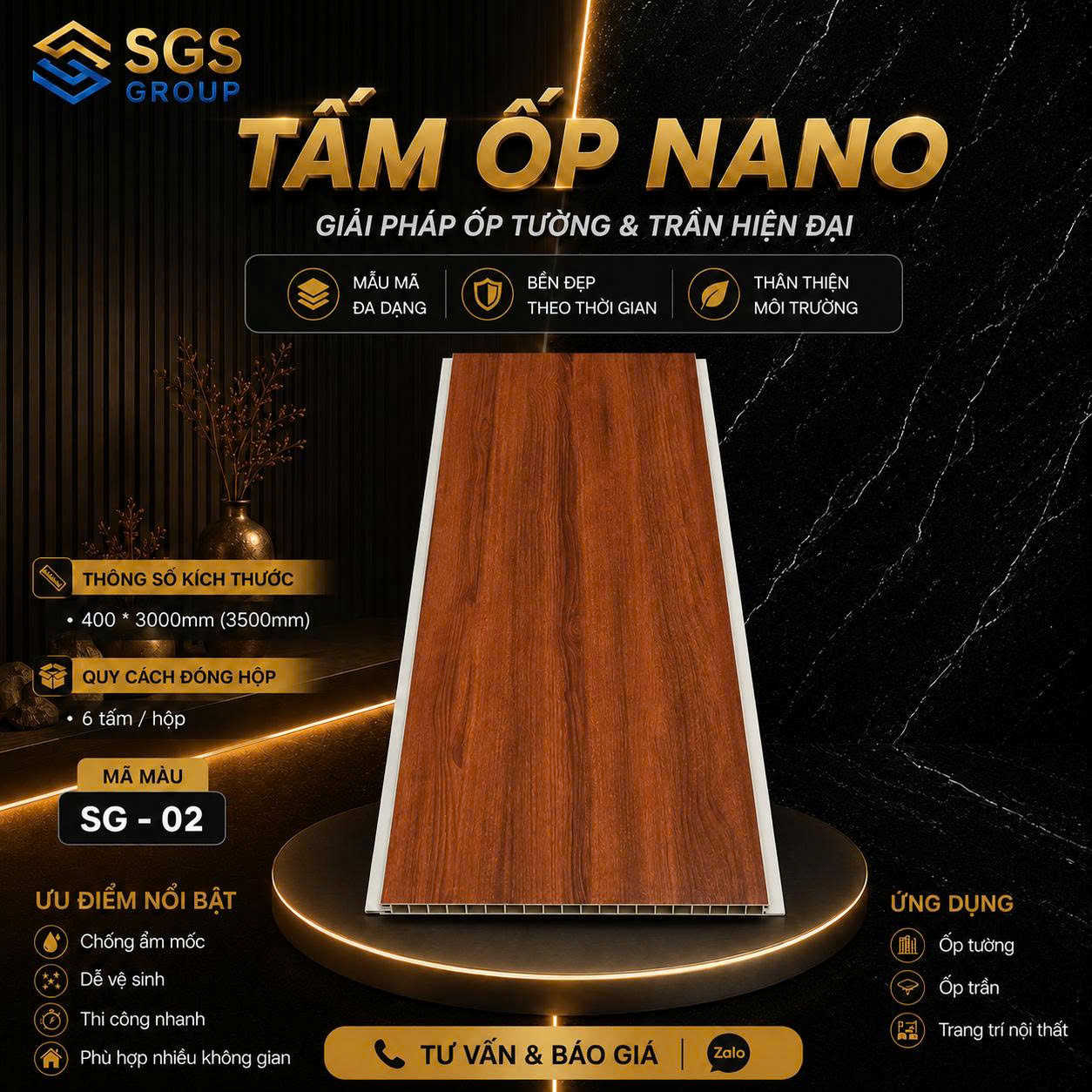 Tấm ốp Nano SG 02