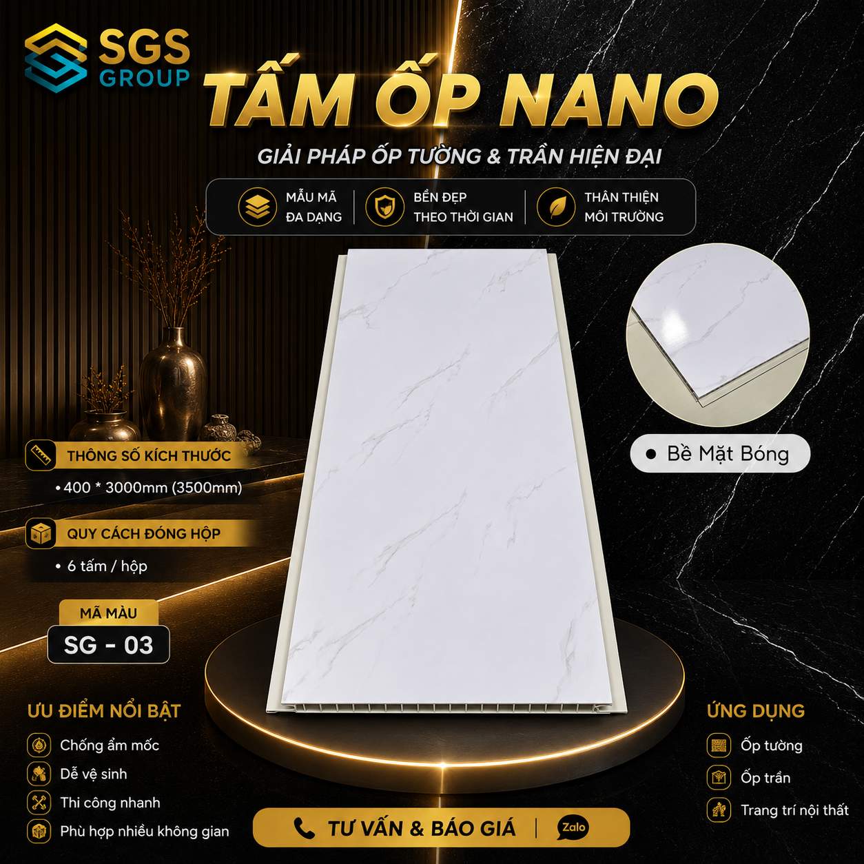 Tấm Ốp Nano SG-03