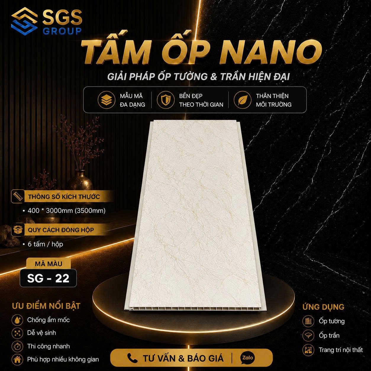 Tấm ốp Nano SG-22