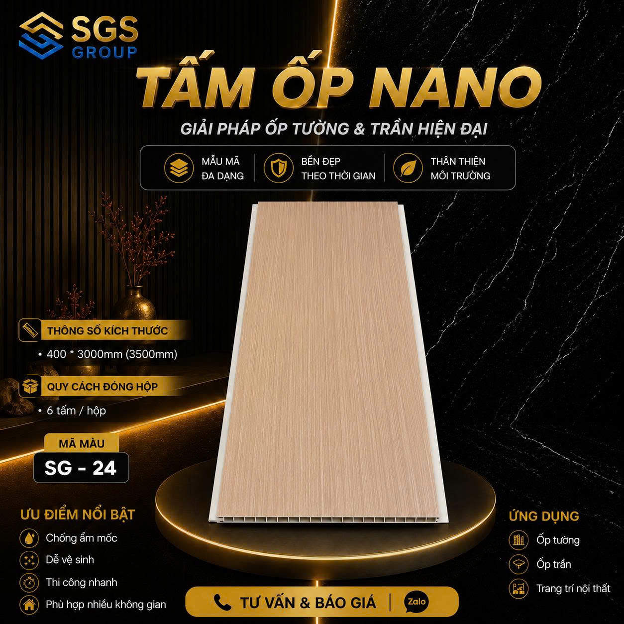 Tấm ốp Nano SG-24
