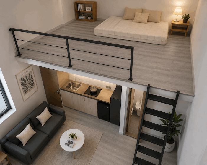 sàn chịu lực sg-1001 làm gác lửng